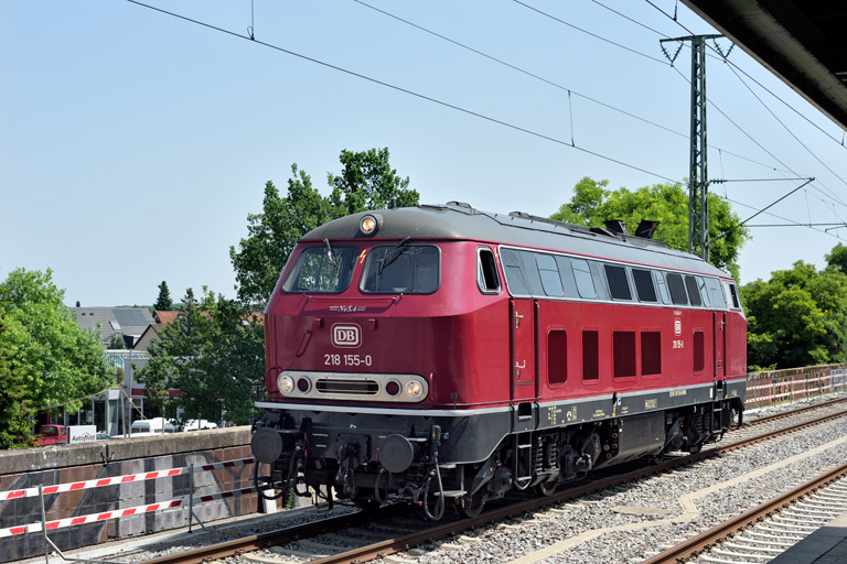 218 155 bei km 16,8 (Juni 2025)