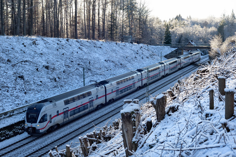4010 106 als IC 188 bei km 19,0 (Januar 2025)