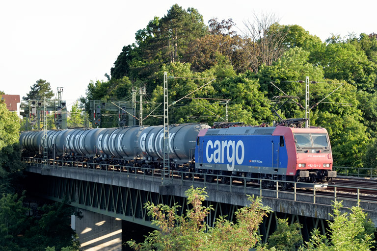 482 021 bei km 14,6 (Juli 2025)