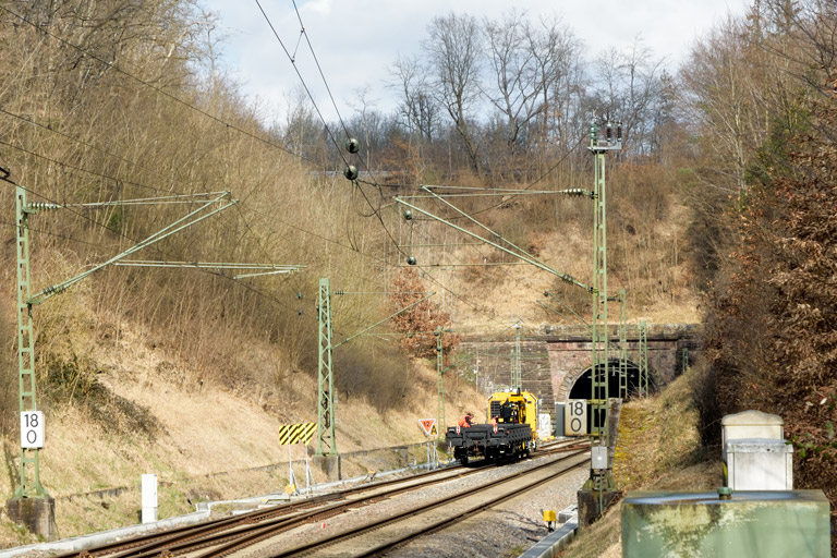 Schwerkleinwagen bei km 18,0 (M&auml;rz 2025)