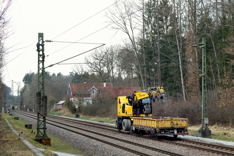Zweiwegefahrzeug bei km 18,2 (M&auml;rz 2025)