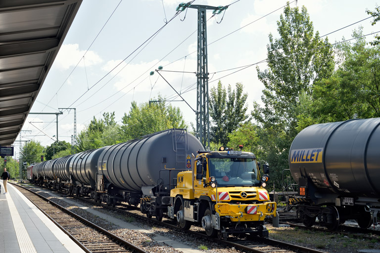 Zweiwegefahrzeug bei km 15,6 (Juni 2025)