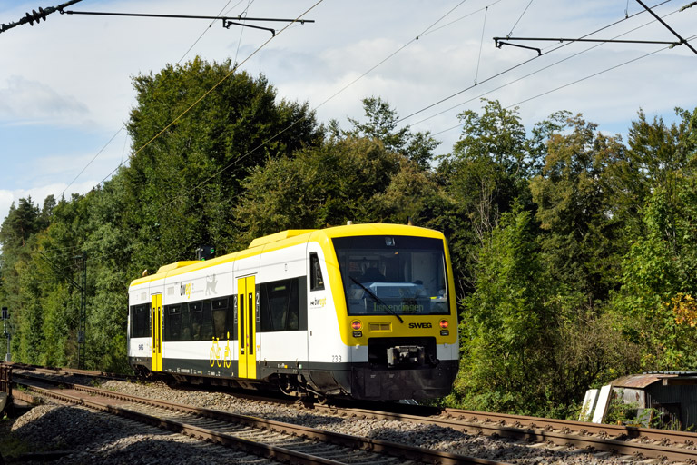 VT 233 als DPE-G 74298 bei km 18,4 (September 2025)