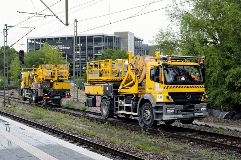 Zweiwegefahrzeuge bei km 15,6 (Juli 2025)
