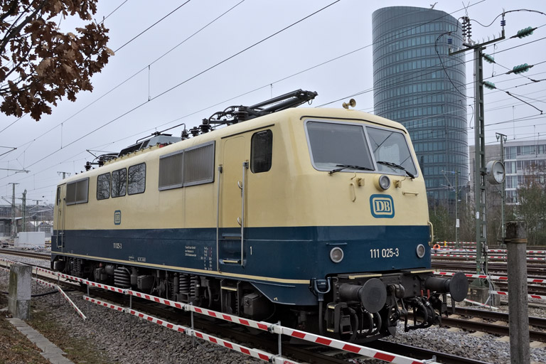 111 025 bei km 15,8 (Januar 2026)