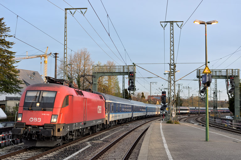 &Ouml;BB 1116 113 mit Nj 458 bei km 16,8 (April 2026)