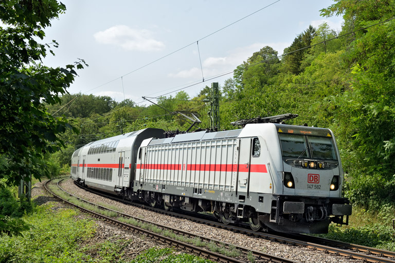 147 582 mit IC 280 bei km 9,2 (Juli 2026)