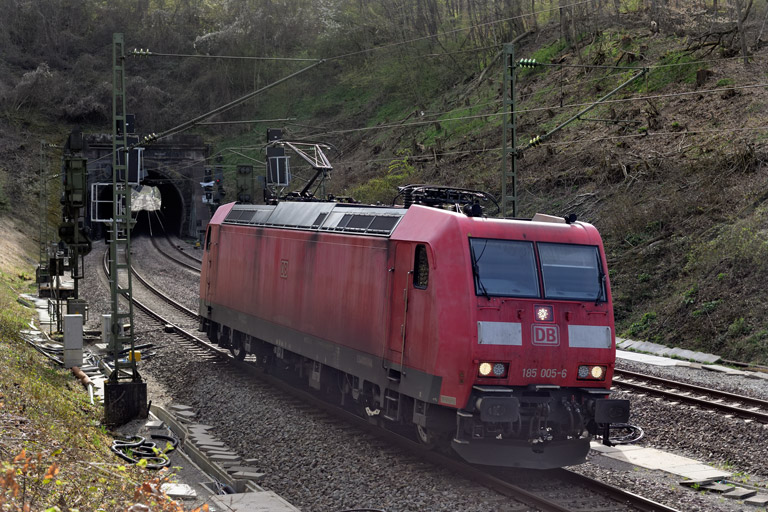 185 005 bei km 17,4 (April 2026)