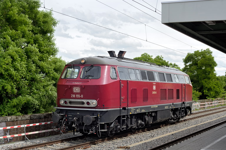 218 155 bei km 16,8 (Juni 2026)