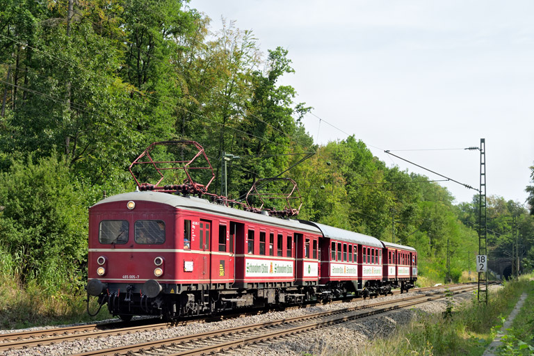 465 005 als RE 74310 bei km 18,2 (August 2026)