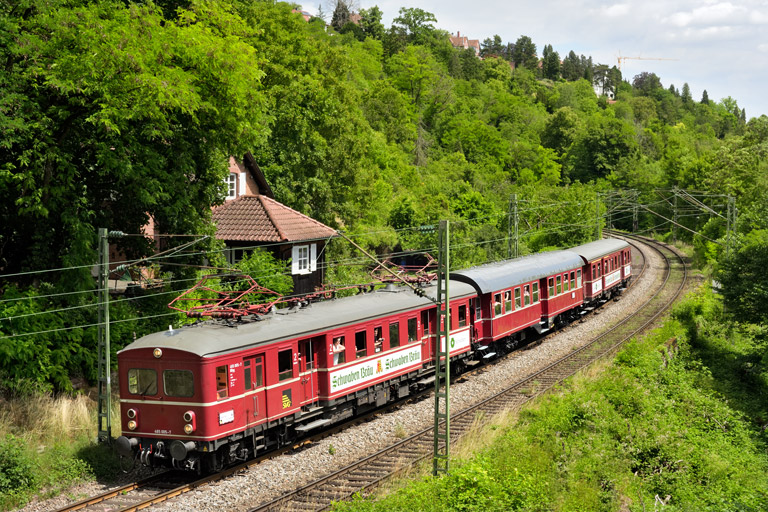 465 005 als RE 74314 bei km 9,4 (Juni 2026)